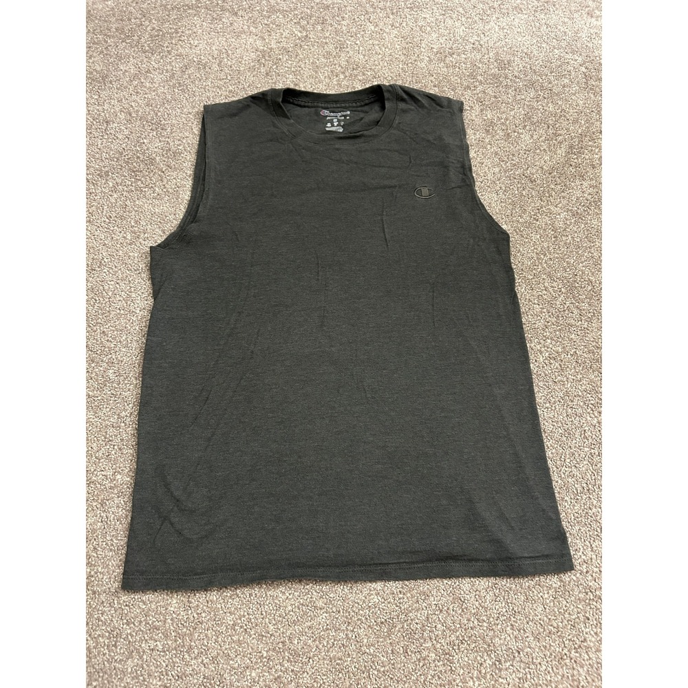 VTG Champion Muscle Tee Mens Medium Charcoal Gray Excellent Sleeveless Tank Top
